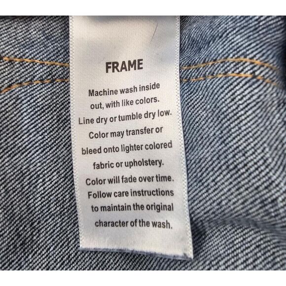 FRAME Le Skinny de Jeanne Jeans 27 | Mid Rise Soft Dark Indigo Eco-Friendly - Picture 7 of 9